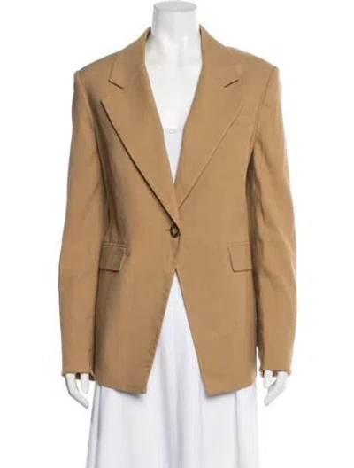 Pre-owned Veronica Beard Linen Blazer In Brown