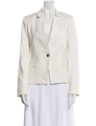 Pre-owned Veronica Beard Linen Blazer In Multi