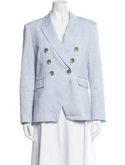 Pre-owned Veronica Beard Linen Blazer In Multi