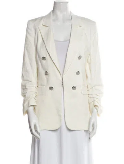 Pre-owned Veronica Beard Linen Blazer In Neutral