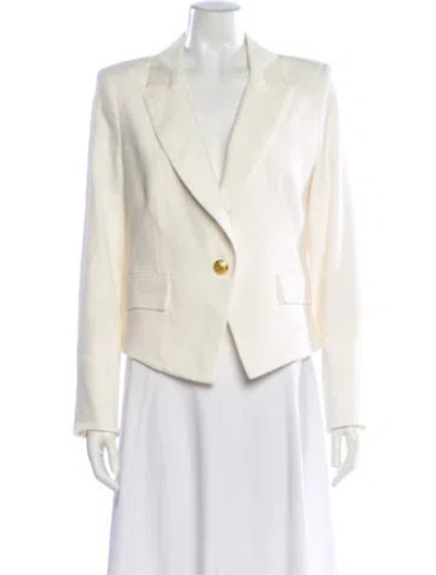 Pre-owned Veronica Beard Linen Blazer In Neutral