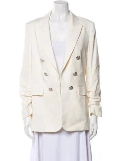 Pre-owned Veronica Beard Linen Blazer In Neutral