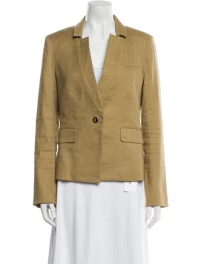 Pre-owned Veronica Beard Linen Blazer In Neutral
