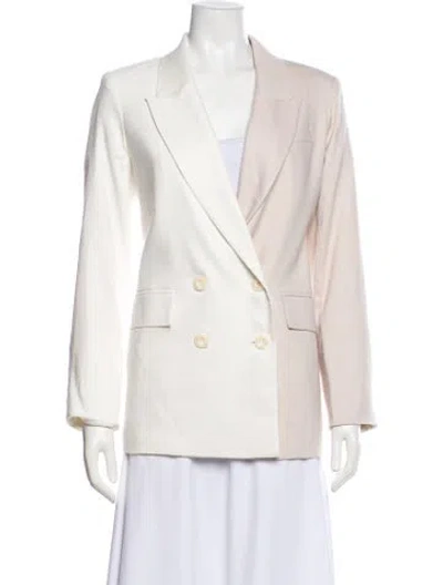 Pre-owned Veronica Beard Linen Blazer In Neutral
