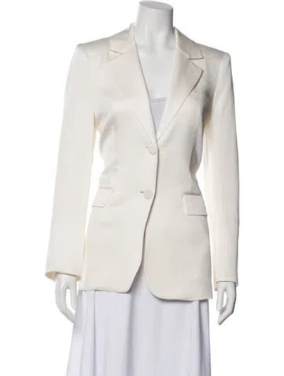 Pre-owned Veronica Beard Linen Blazer In Neutral