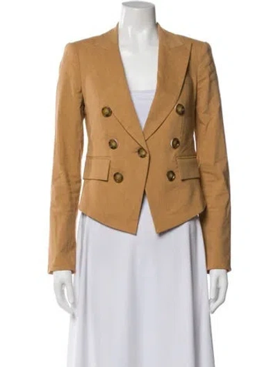 Pre-owned Veronica Beard Linen Blazer In Neutral