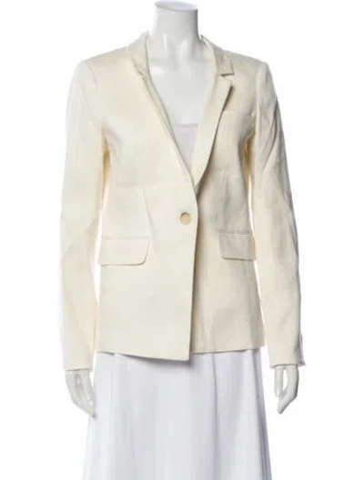 Pre-owned Veronica Beard Linen Blazer In Neutral