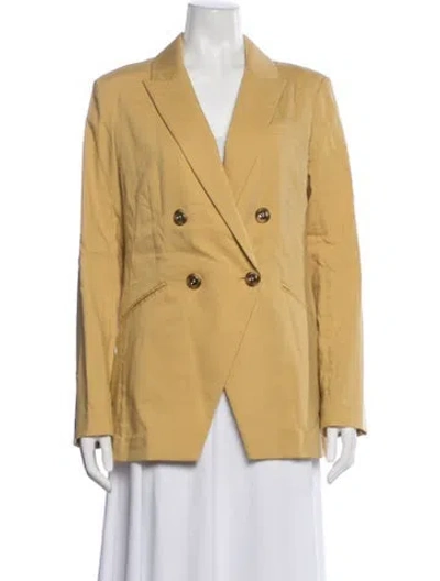 Pre-owned Veronica Beard Linen Blazer In Neutral