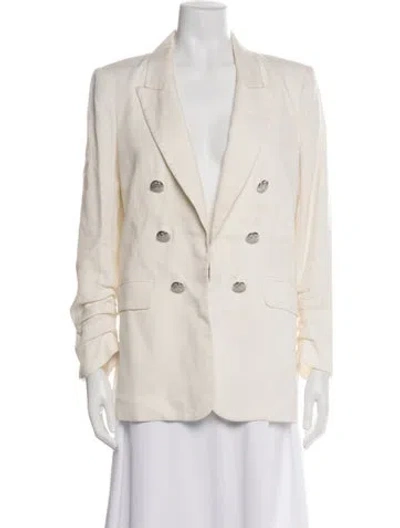 Pre-owned Veronica Beard Linen Blazer In Neutral