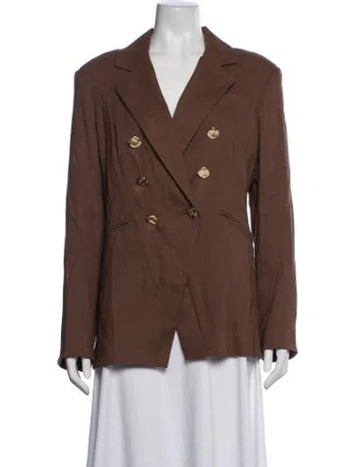 Pre-owned Veronica Beard Linen Blazer In Neutrals
