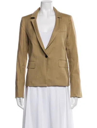 Pre-owned Veronica Beard Linen Blazer In Neutrals