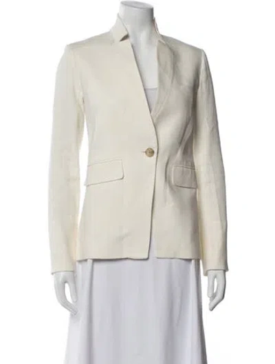 Pre-owned Veronica Beard Linen Blazer In Neutrals