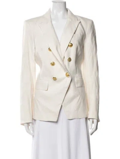 Pre-owned Veronica Beard Linen Blazer In Neutrals