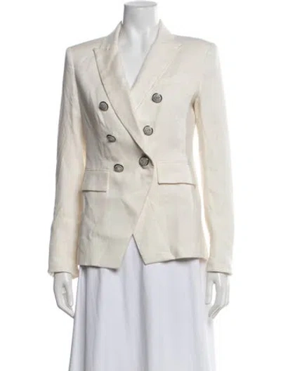 Pre-owned Veronica Beard Linen Blazer In Neutrals
