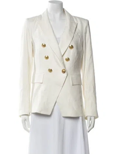 Pre-owned Veronica Beard Linen Blazer In Neutrals