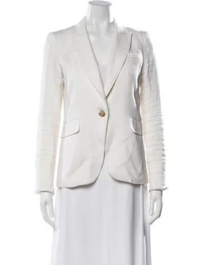 Pre-owned Veronica Beard Linen Blazer In Neutrals