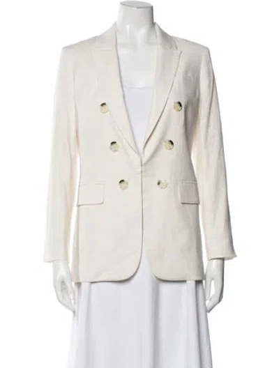Pre-owned Veronica Beard Linen Blazer In Neutrals