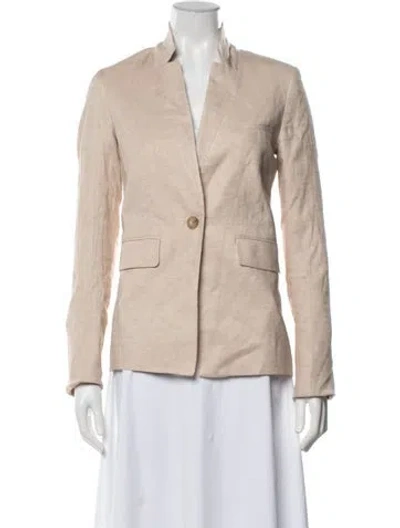 Pre-owned Veronica Beard Linen Blazer In Neutrals