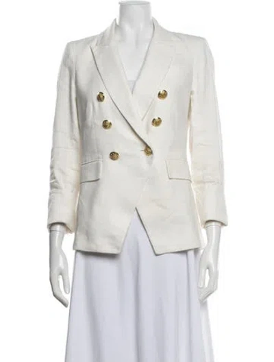Pre-owned Veronica Beard Linen Blazer In Neutrals