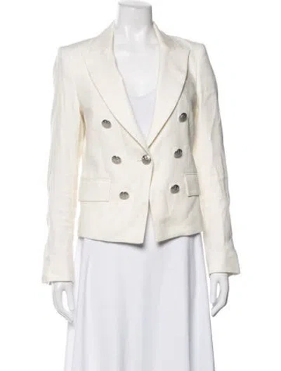 Pre-owned Veronica Beard Linen Blazer In Neutrals