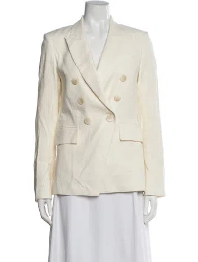 Pre-owned Veronica Beard Linen Blazer In Neutrals