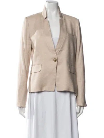 Pre-owned Veronica Beard Linen Blazer In Neutrals