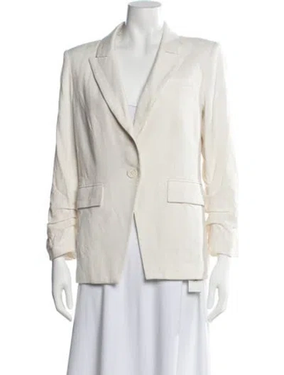 Pre-owned Veronica Beard Linen Blazer In Neutrals