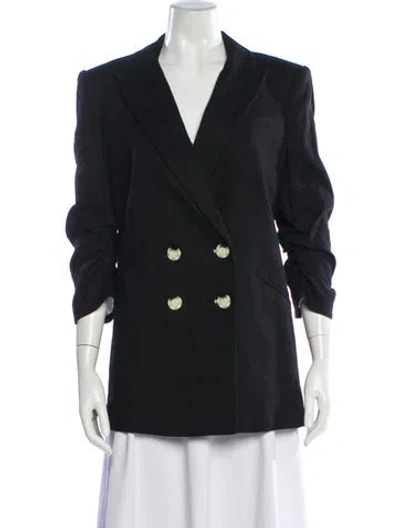 Pre-owned Veronica Beard Linen Blazer W/ Tags In Black
