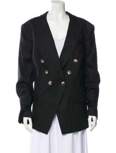 Pre-owned Veronica Beard Linen Blazer W/ Tags In Black