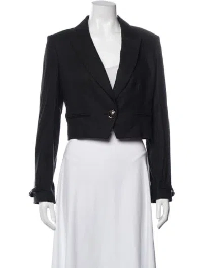 Pre-owned Veronica Beard Linen Blazer W/ Tags In Black