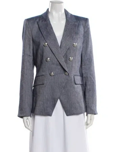 Pre-owned Veronica Beard Linen Blazer W/ Tags In Blue