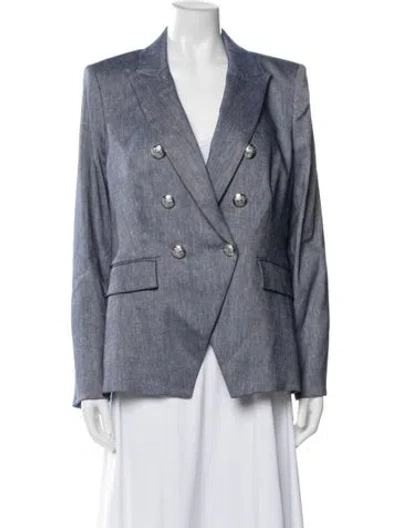Pre-owned Veronica Beard Linen Blazer W/ Tags In Blue
