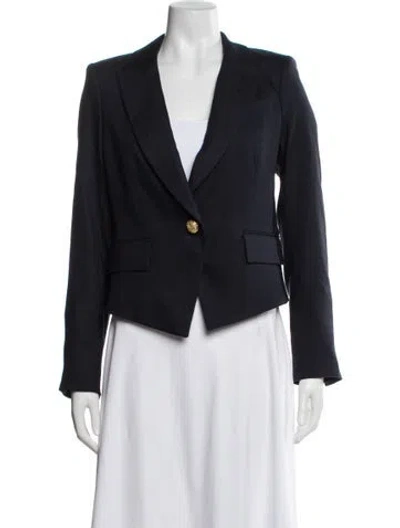 Pre-owned Veronica Beard Linen Blazer W/ Tags In Blue