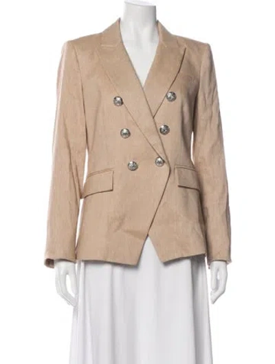 Pre-owned Veronica Beard Linen Blazer W/ Tags In Brown