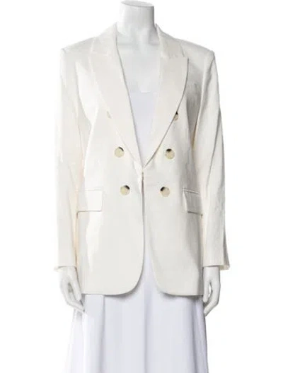Pre-owned Veronica Beard Linen Blazer W/ Tags In Neutral