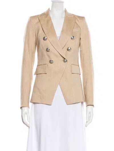 Pre-owned Veronica Beard Linen Blazer W/ Tags In Neutral