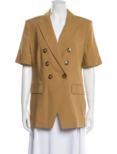 Pre-owned Veronica Beard Linen Blazer W/ Tags In Neutral