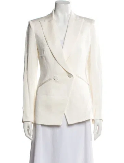 Pre-owned Veronica Beard Linen Blazer W/ Tags In Neutral