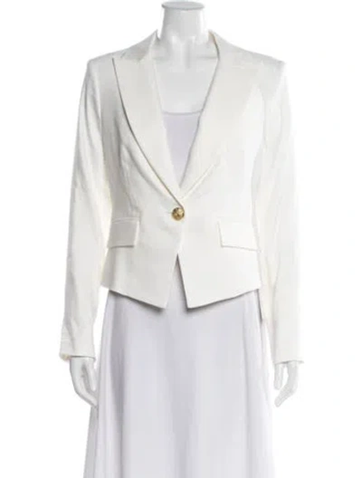 Pre-owned Veronica Beard Linen Blazer W/ Tags In Neutral