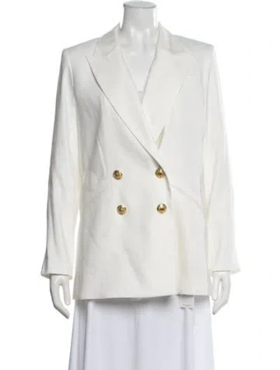 Pre-owned Veronica Beard Linen Blazer W/ Tags In Neutral