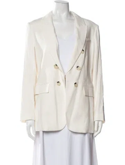 Pre-owned Veronica Beard Linen Blazer W/ Tags In Neutrals