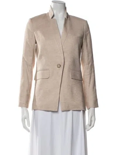 Pre-owned Veronica Beard Linen Blazer W/ Tags In Neutrals