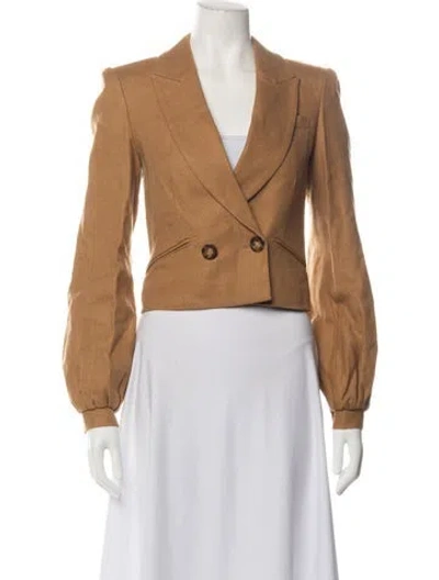 Pre-owned Veronica Beard Linen Blazer W/ Tags In Neutrals