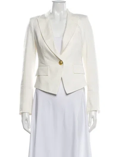 Pre-owned Veronica Beard Linen Blazer W/ Tags In White