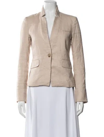 Pre-owned Veronica Beard Linen Blazer In White
