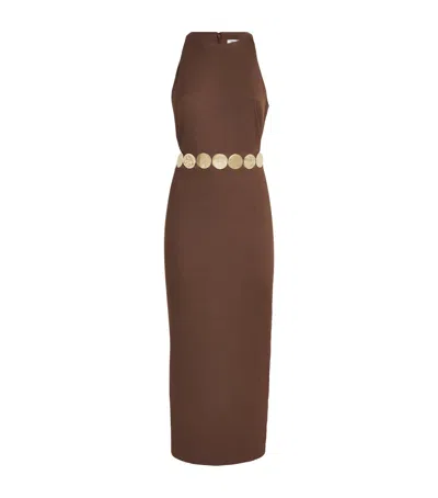 Veronica Beard Linen-blend Isla Midi Dress
