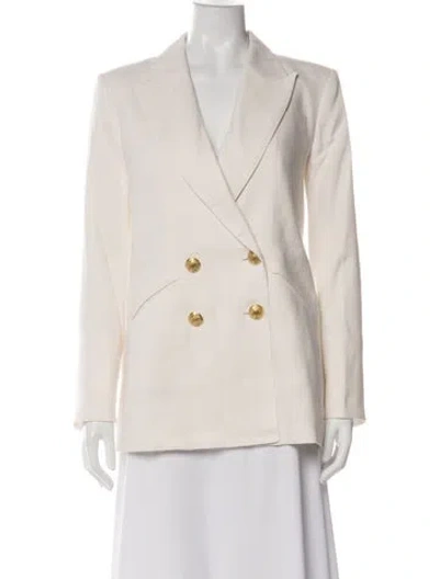 Pre-owned Veronica Beard Linen Coat In Neutral