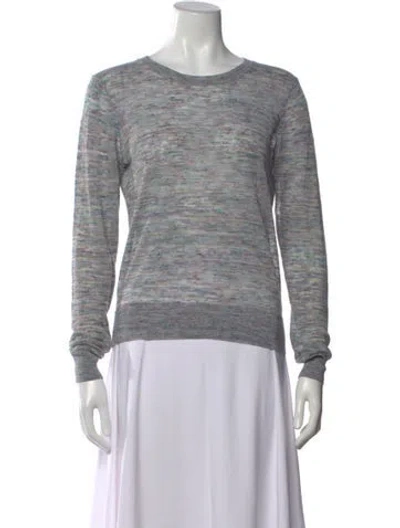 Pre-owned Veronica Beard Linen Crew Neck Sweater In Neutral