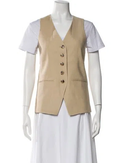 Pre-owned Veronica Beard Linen Evening Jacket In Neutral