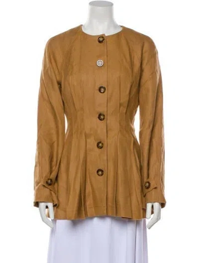 Pre-owned Veronica Beard Linen Jacket In Neutral